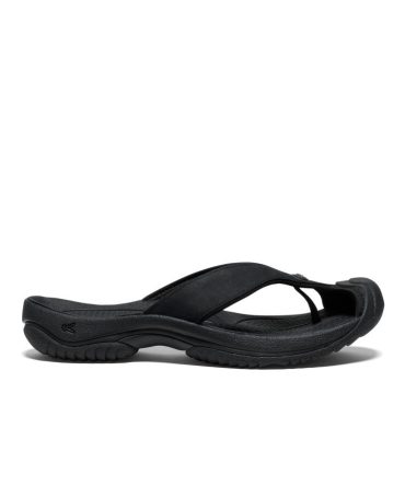 Men's Waimea Leather Flip-Flop Black/Black