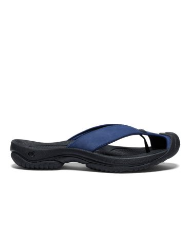Men's Waimea Leather Flip-Flop Naval Academy/Black