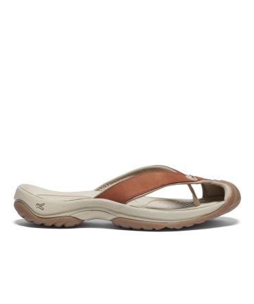 Women's Waimea Leather Flip-Flop Sorrel Horse/Plaza Taupe