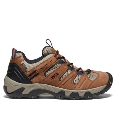 Men's Headout Waterproof Hiking Shoe Bison/Fossil Orange