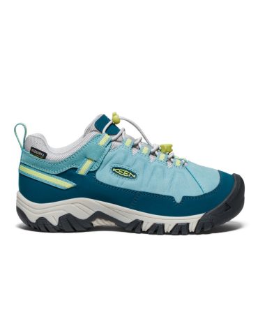 Big Kids' Targhee IV Waterproof Hiking Shoe Reef Waters/Daiquiri Green