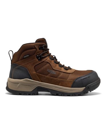 Men's Skokie Waterproof Work Boot (Carbon Toe) Dark Earth/Black